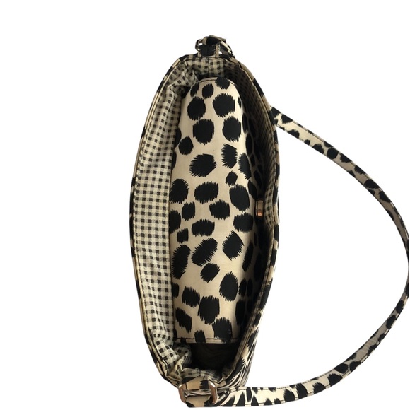 PURSE - Women's Black and White Dalmatian Print Water Resistant Bag - Picture 16 of 16